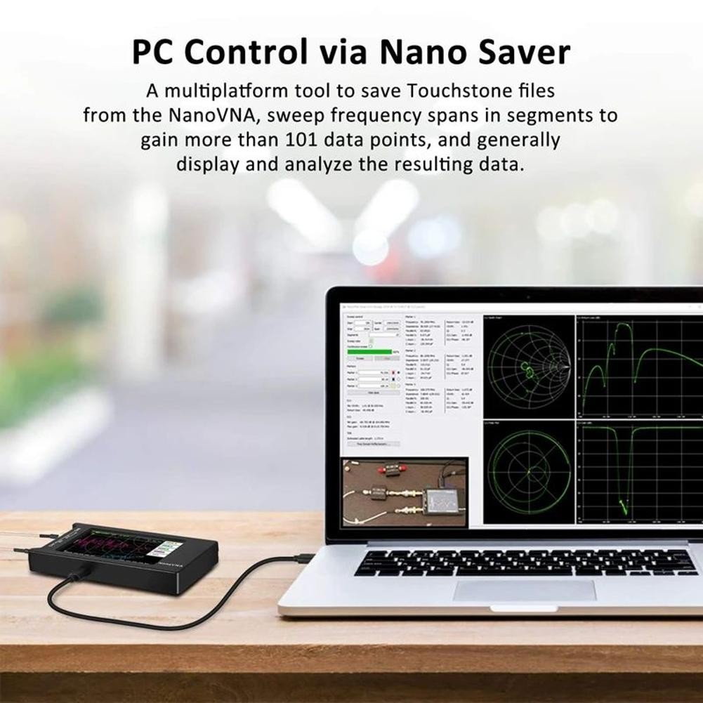 Network Analyzer NanoVNA-H4 4" LCD 50KHz~1.5GHz VNA HF VHF UHF UV Vector h