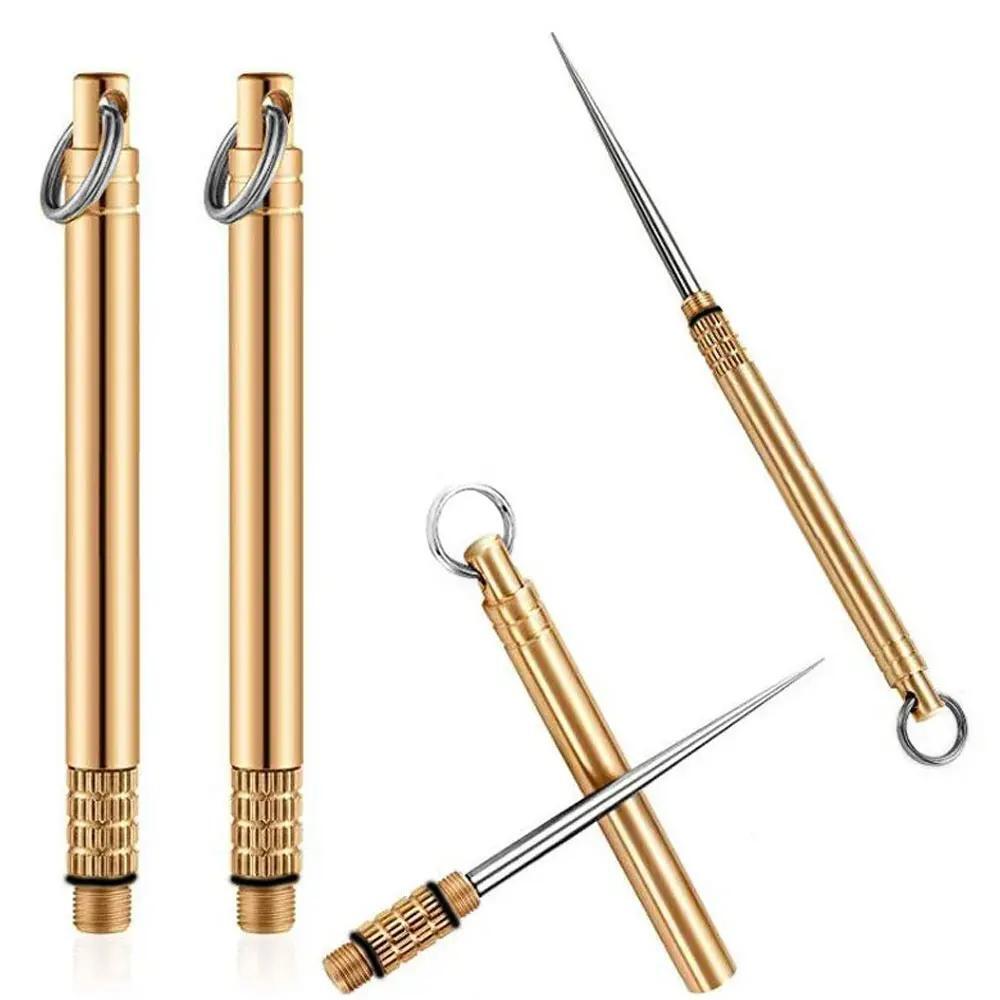 Titanium & Brass Toothpick – Portable, Multifunctional, Stronger Than Dental Flo