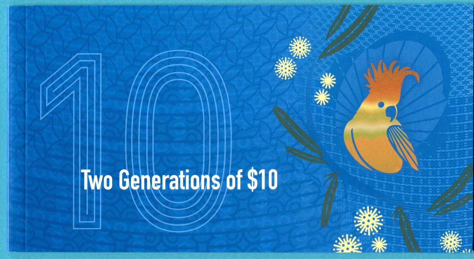 Australia Two Generation 10 Dollars 2015 / 2017 P58h 63 UNC - Polymer w/ folder