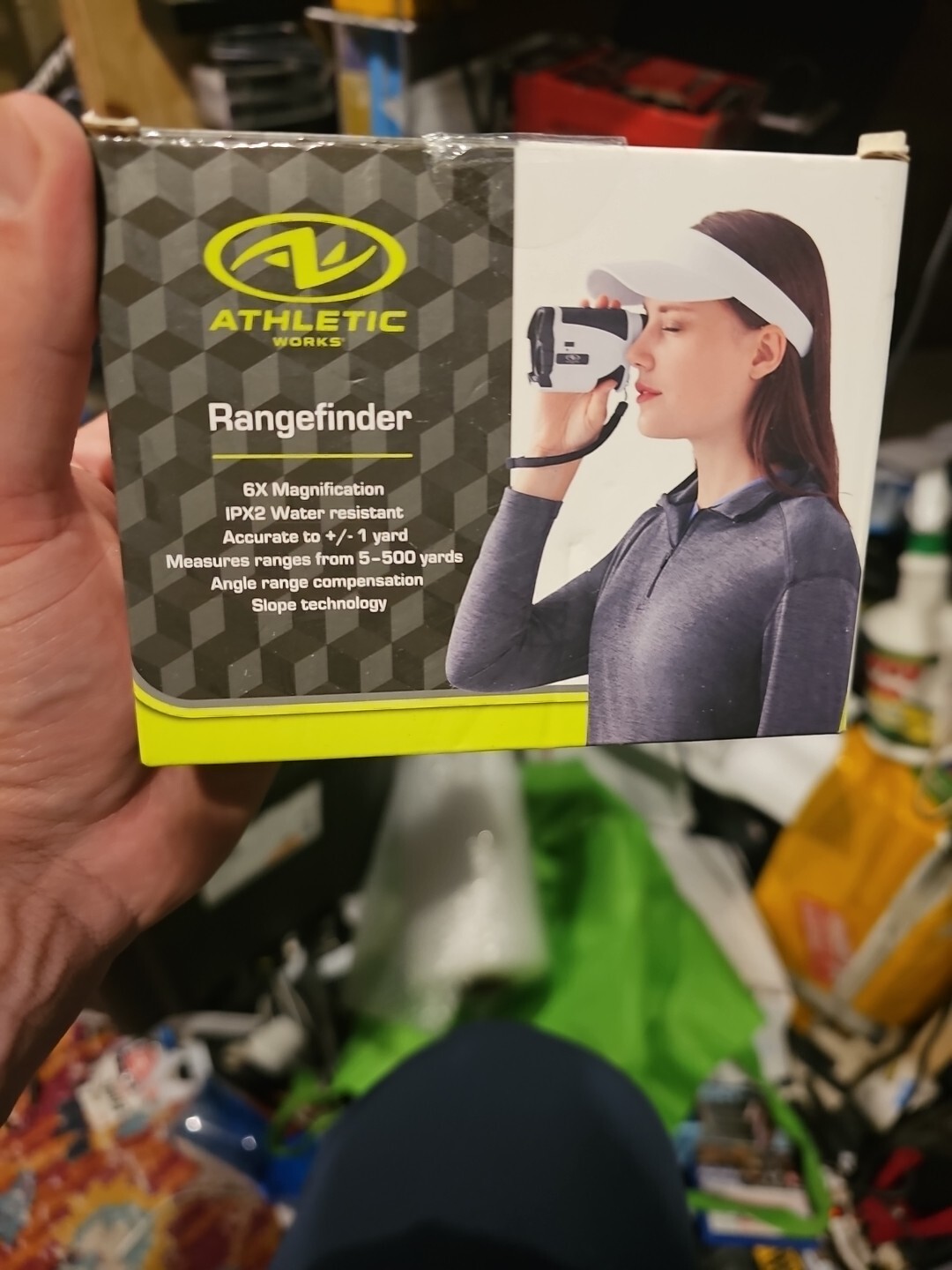 Athletic Works UG0-20711WM 6x Magnify IPX2 Water-Resistant Golf Rangefinder