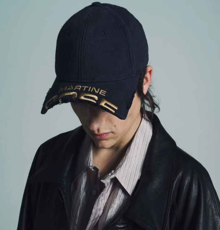 Tide Juji1516 Martine /Rose Broken eave embroidery damaged baseball hat
