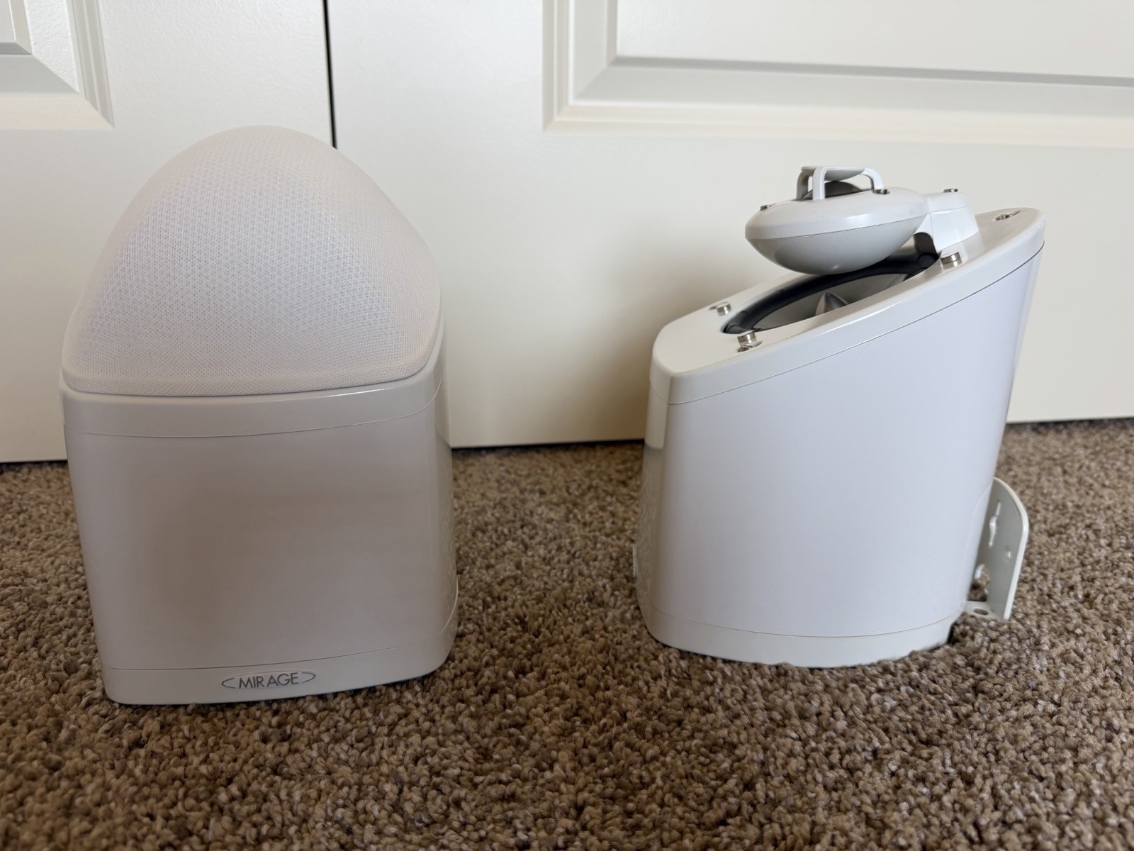 Mirage OS3-SAT Surround Speakers Pair White Wall/Ceiling Mounts Included