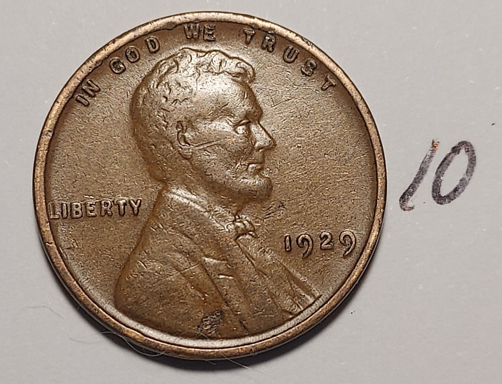 1929 Lincoln Wheat Cent VERY FINE #10