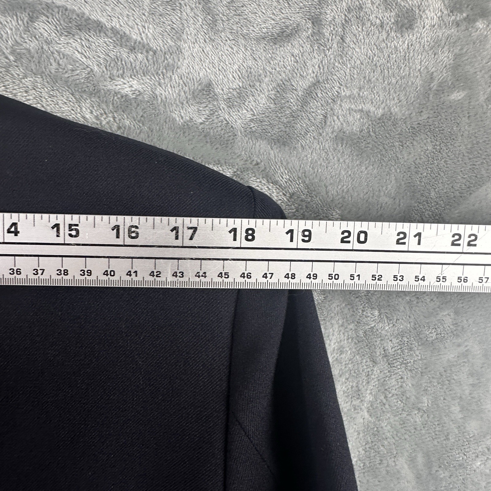 Flying Cross Navy Double Breasted Dress Blazer 38 Regular Wool Polyester Blend