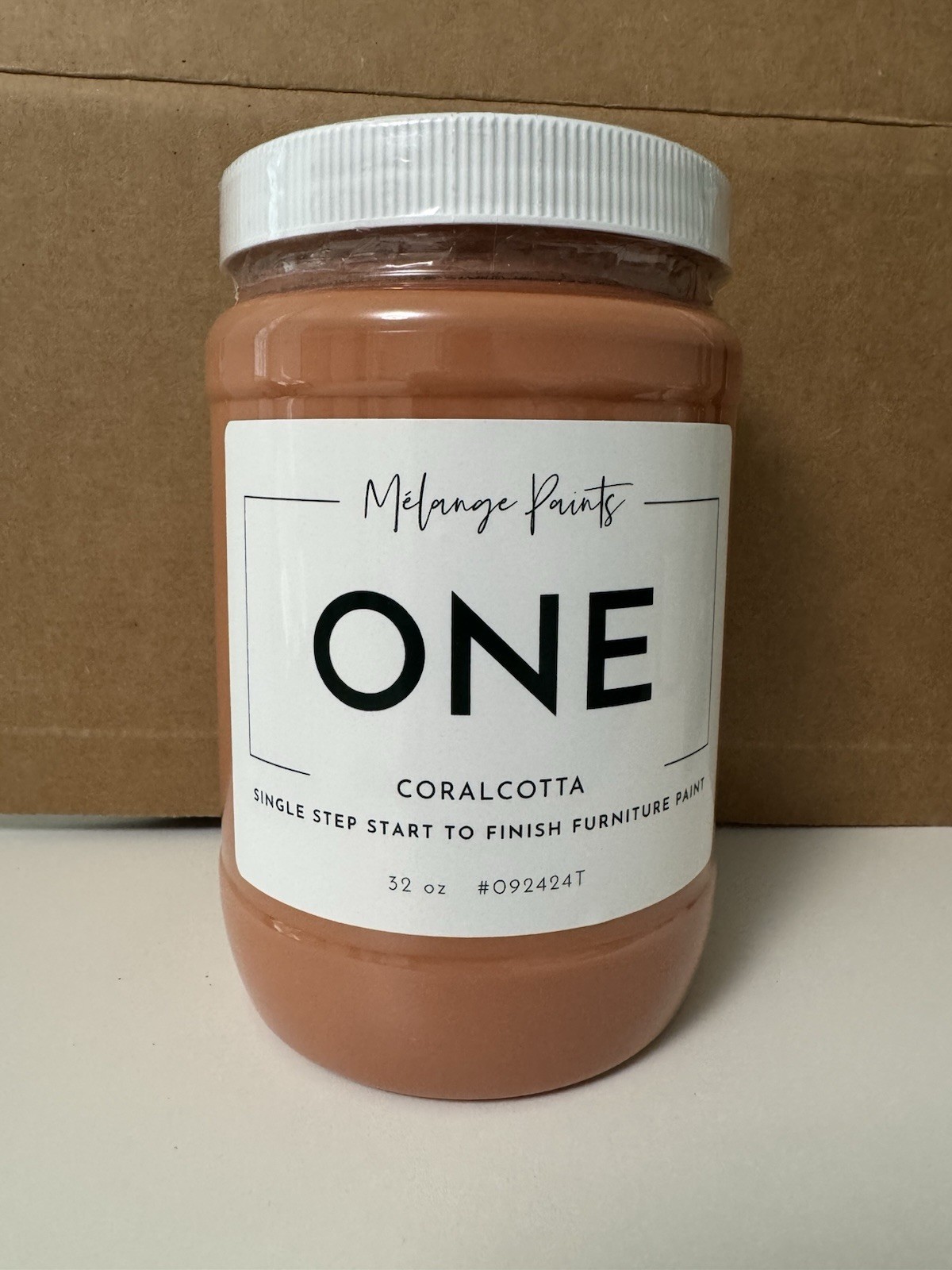 Melange One 32 Ounce Furniture Paint Coralcotta Color (discontinued)