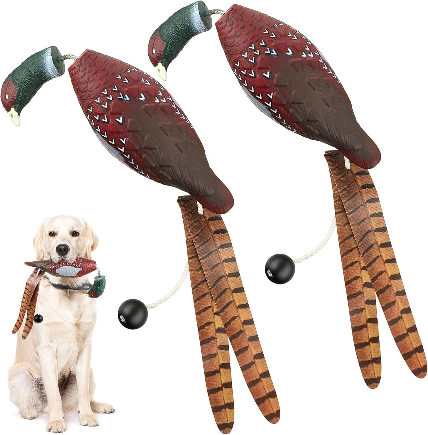 2 Pack Toy for Dog Training, Hunting Dogs Training Dummy Bumper, Retriever