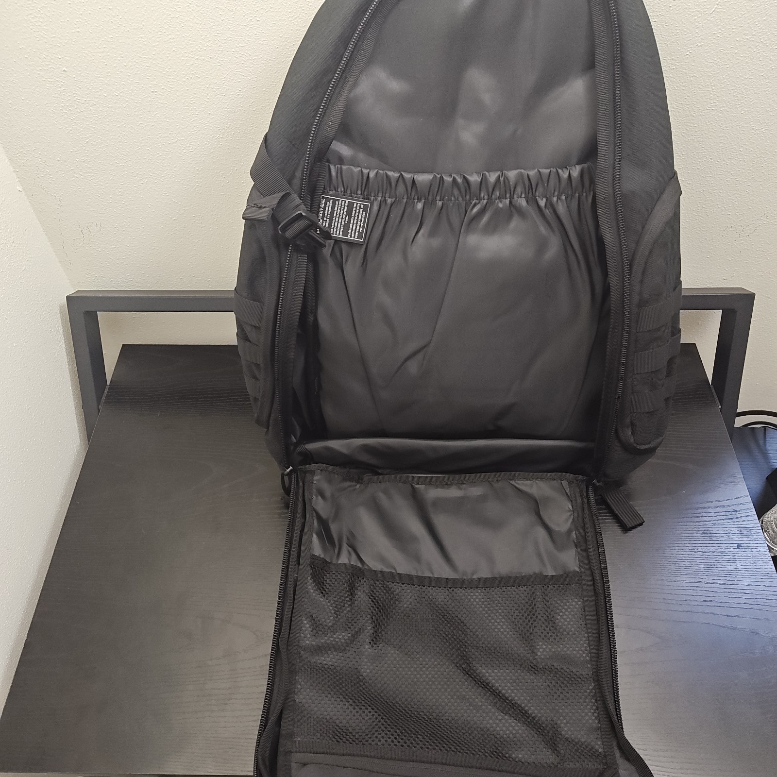 HIGHLAND TACTICAL Foxtrot Black Backpack Web Molle NWT