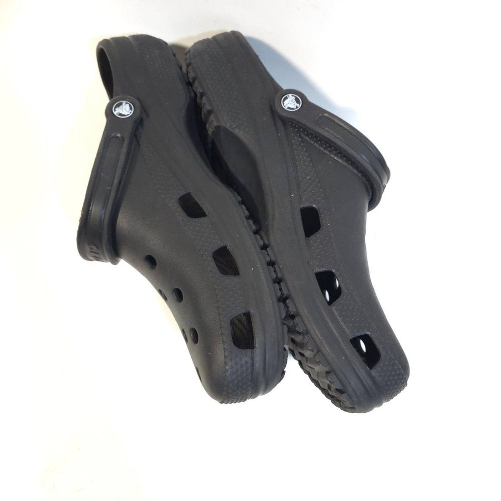 CROCS Black Textured SoleCrocs Classic Clogs Black Men’s Size 13 M Comfort Slip