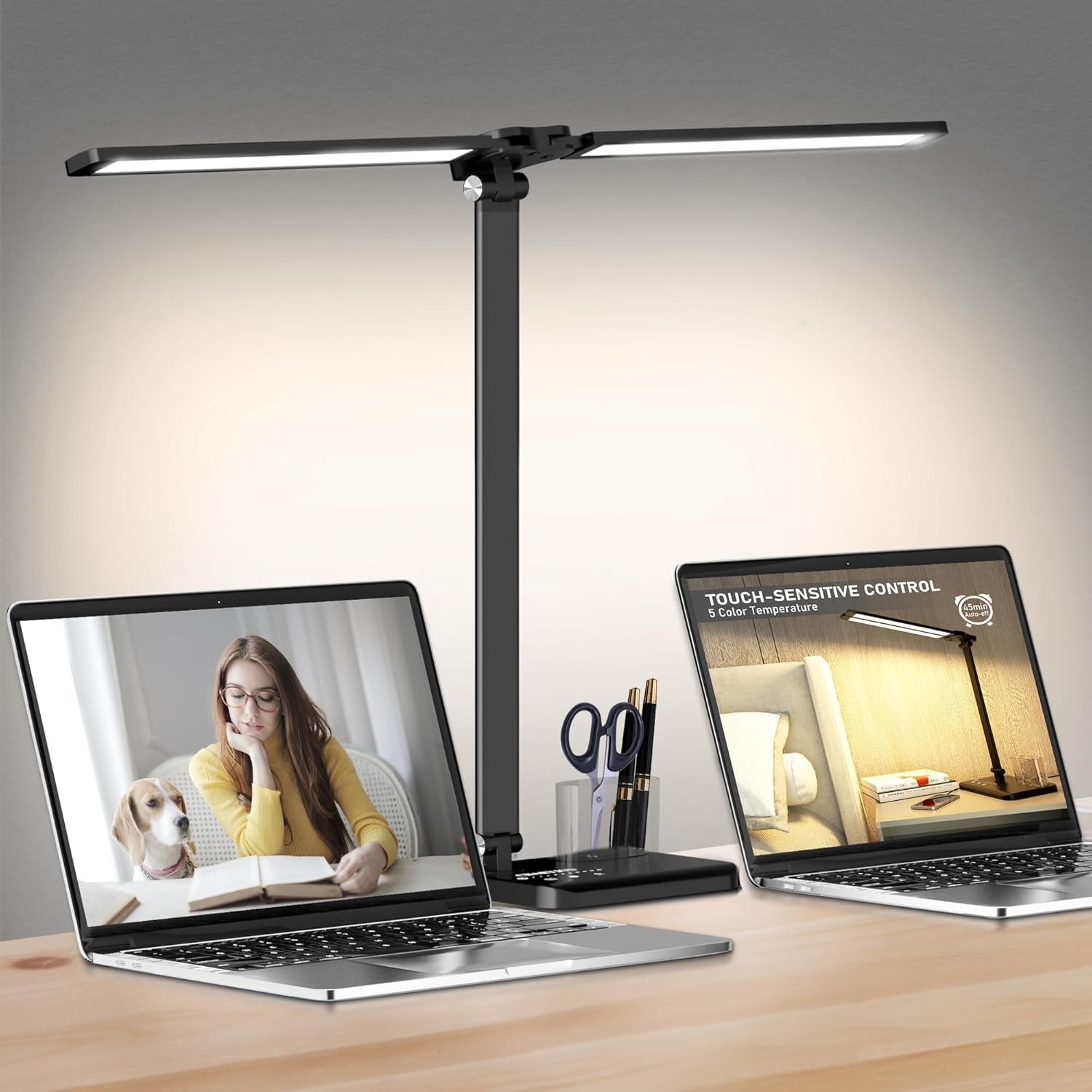 Lampara De Escritorio Luz LED Lectura Lámpara Mesa para Oficina y Casa Hogar NEW