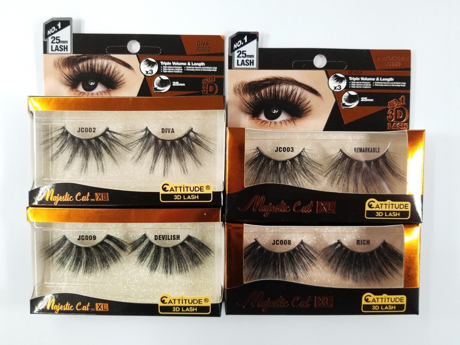 EBIN NEW YORK Majestic Cat XL-25MM 3D Lashes