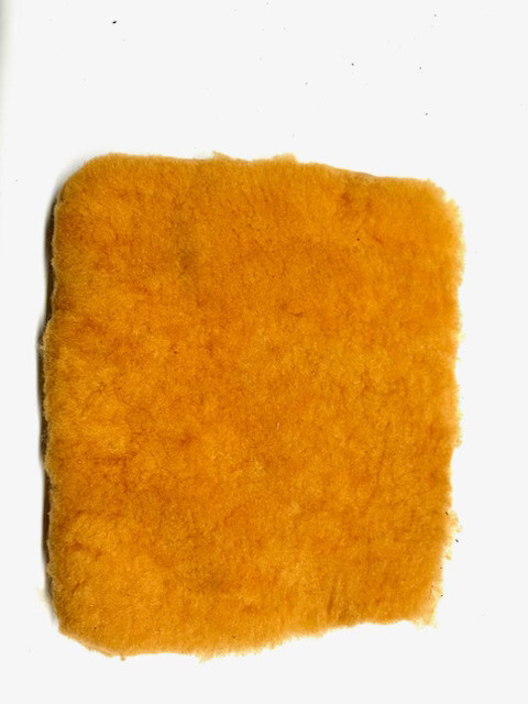 Real Sheep Wool for Leather Crafts - 7" x 8" - 2 pack (E533)