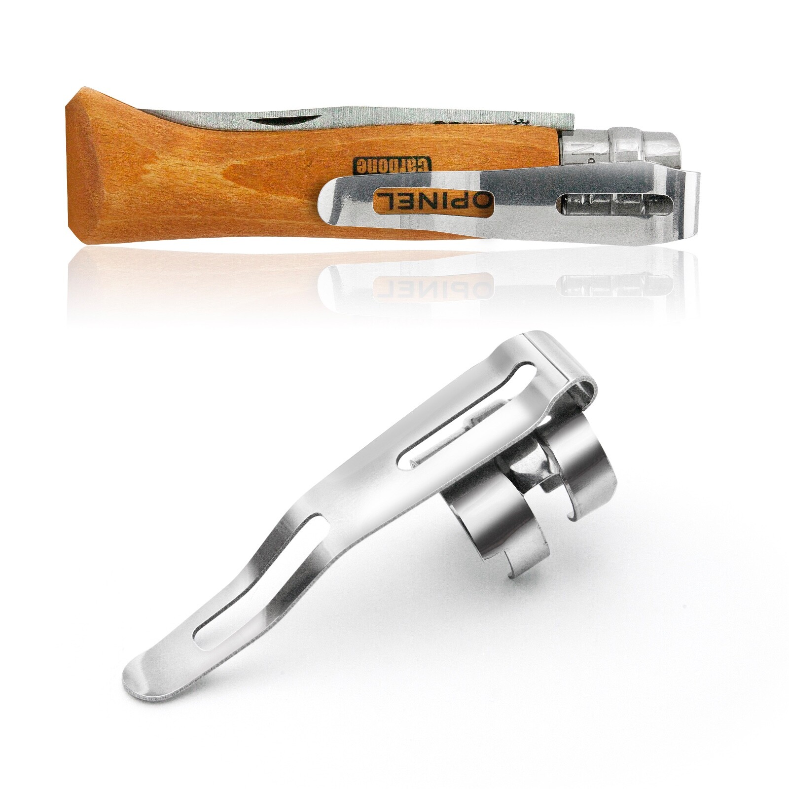 O-Clip. Removable Pocket Clip for #7 Opinel® Knife. Limited Edition.