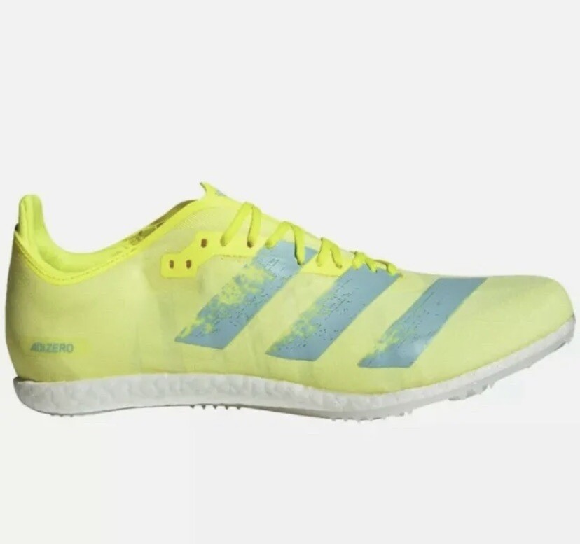 adidas Adizero Avanti Men's Sz 11.5 Track & Field Shoes FW2246 Yellow Aqua Black