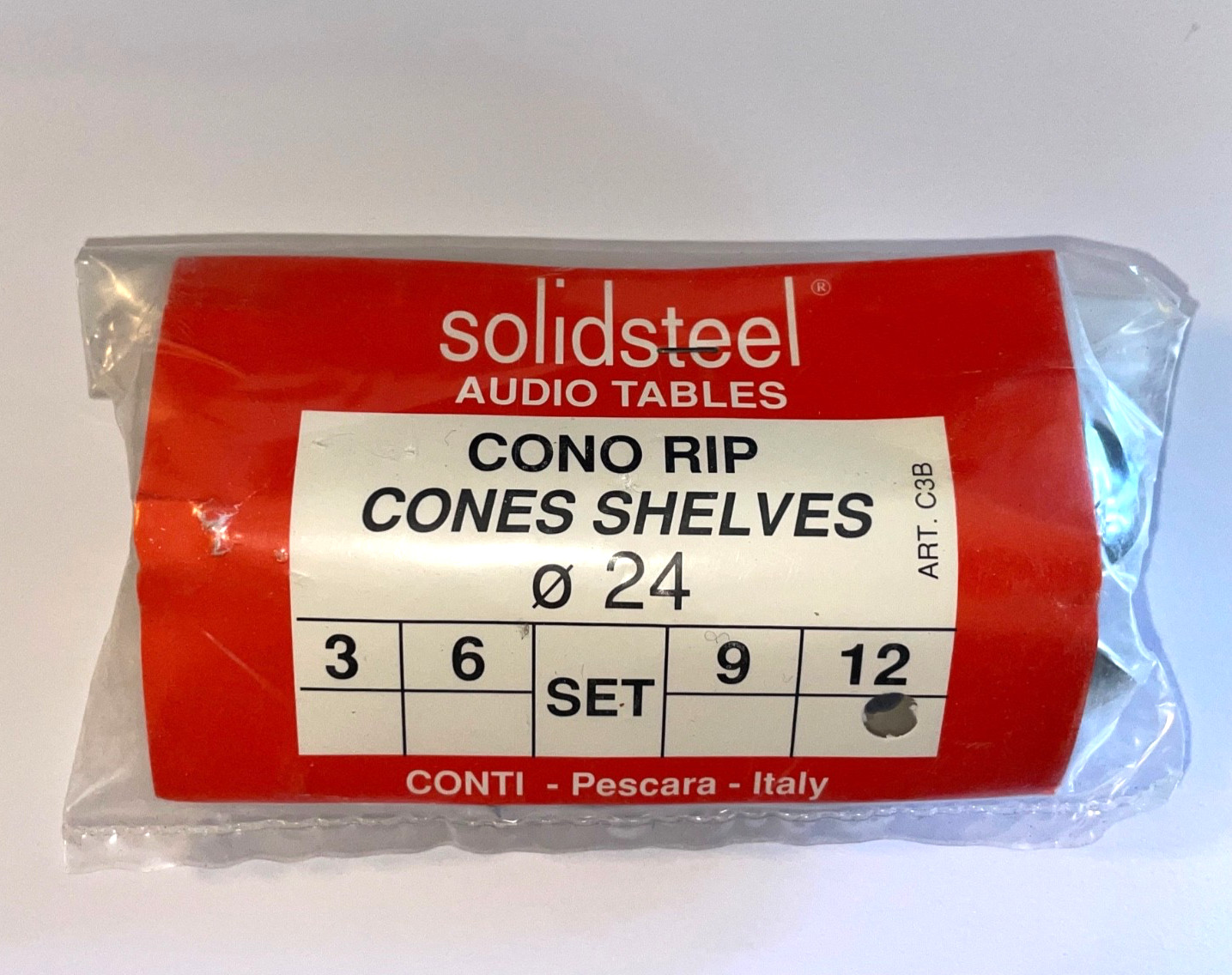 Conti solidsteel brand Italy 24mm aluminum isolation cones pack of 12 SEALED BAG