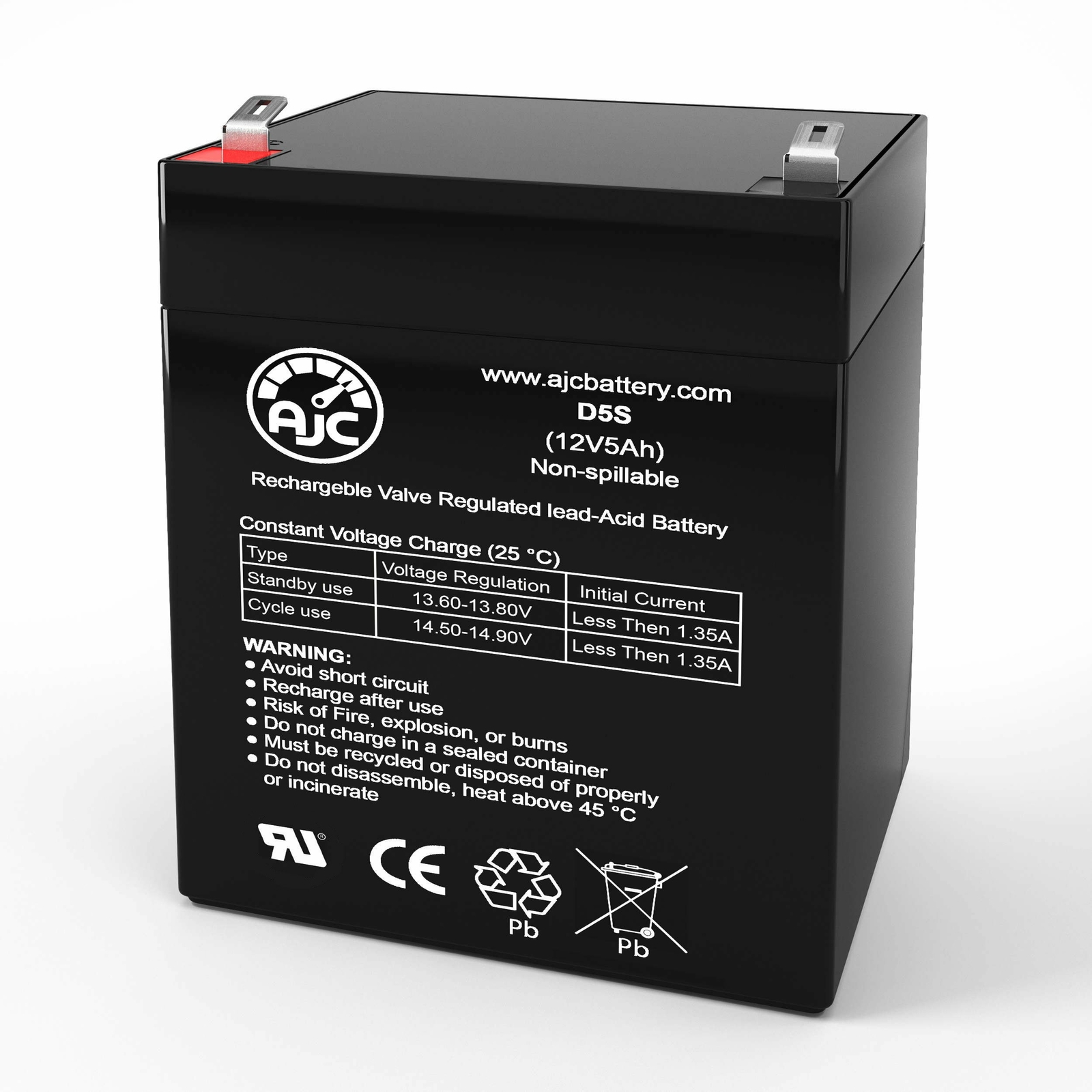 Ritar RT1250 12V 5Ah UPS Replacement Battery