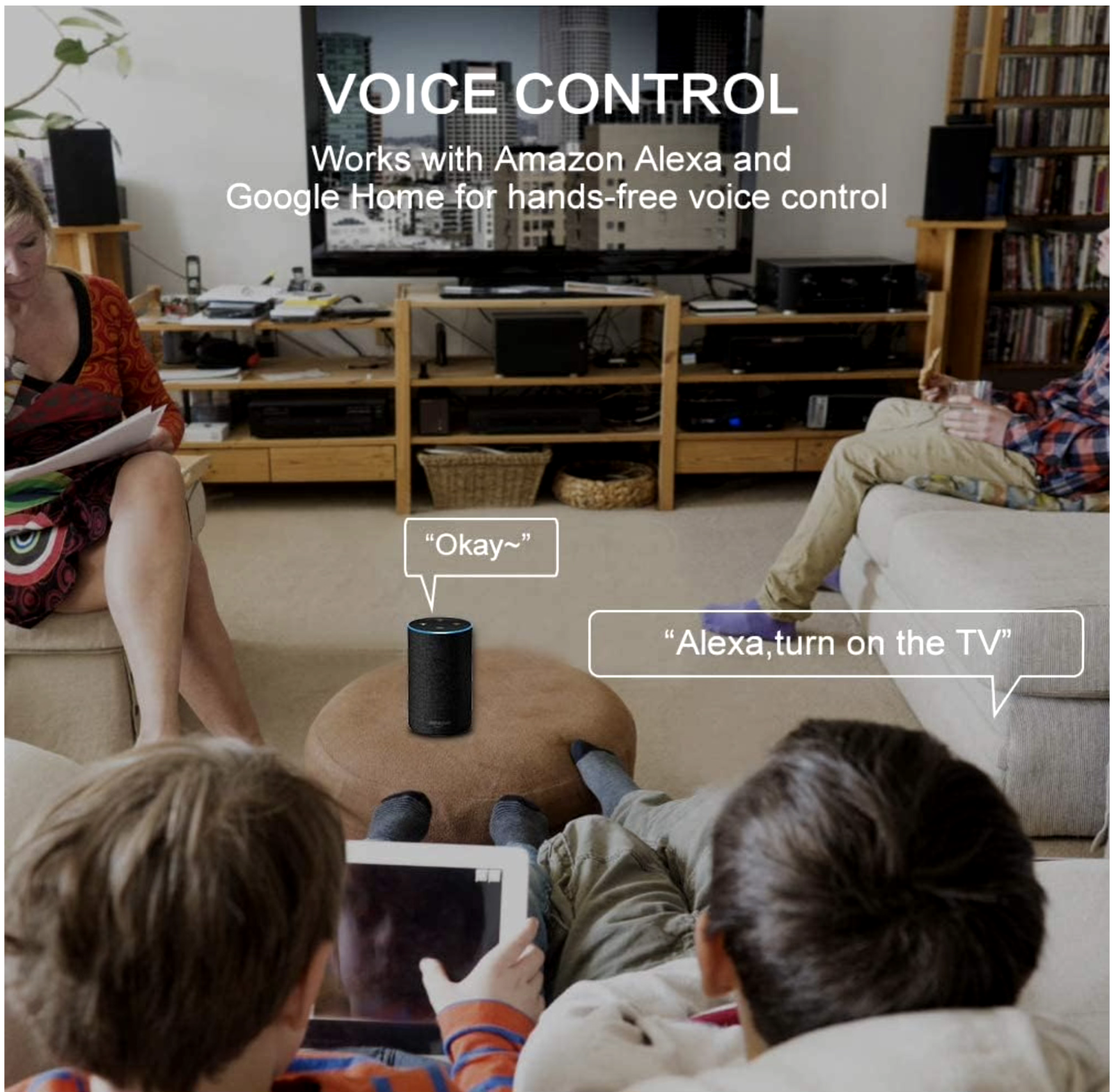 Smart WIFI In-Wall Switch For Alexa Google Home APP With Remote Control&Schedule