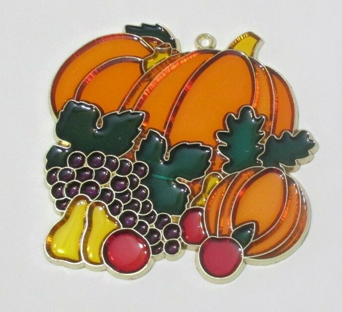 THANKSGIVING SUNCATCHER (PUMPKIN HARVEST SUNCATCHERS)