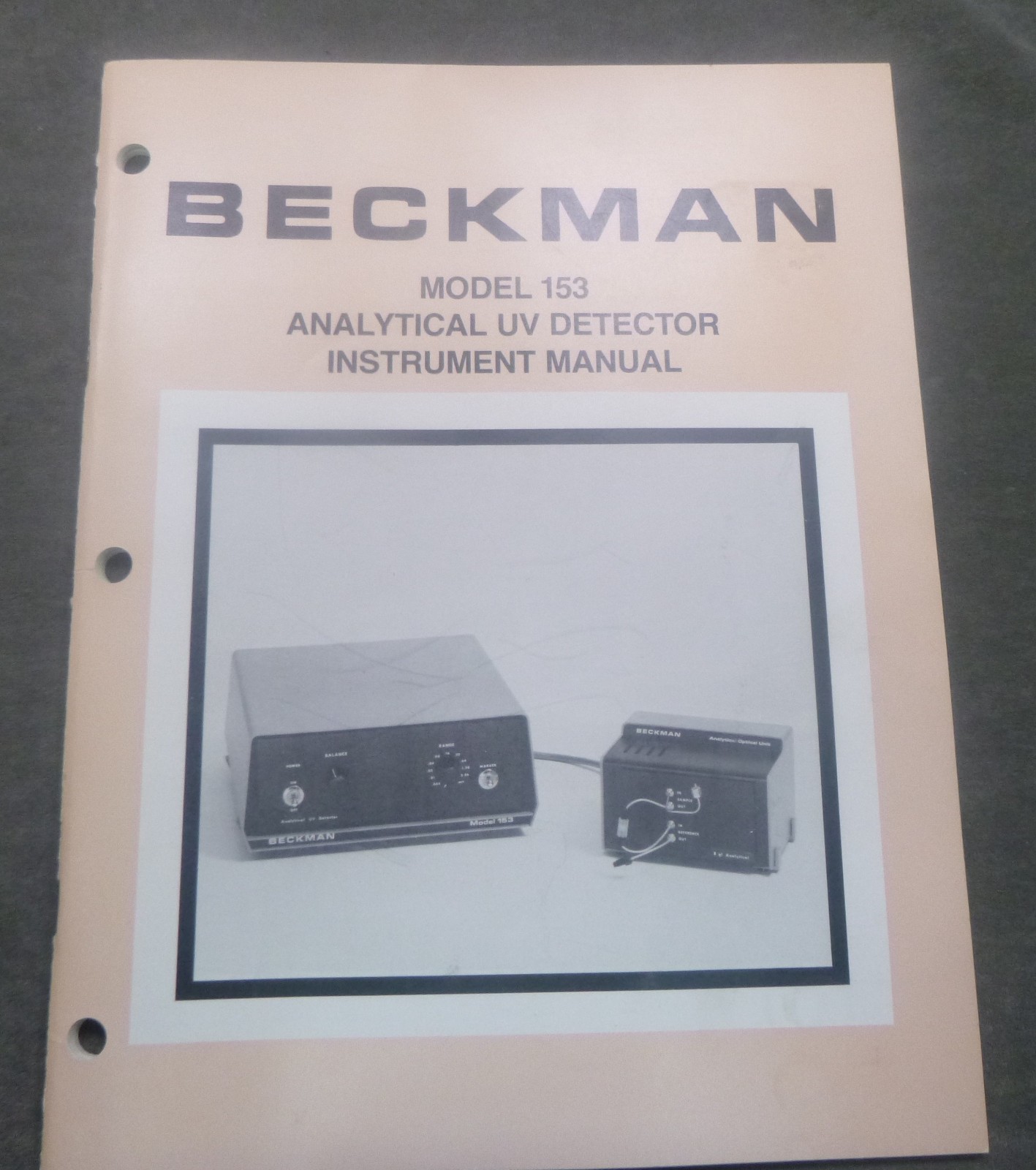 Beckman Model 153 UV Detector Manual