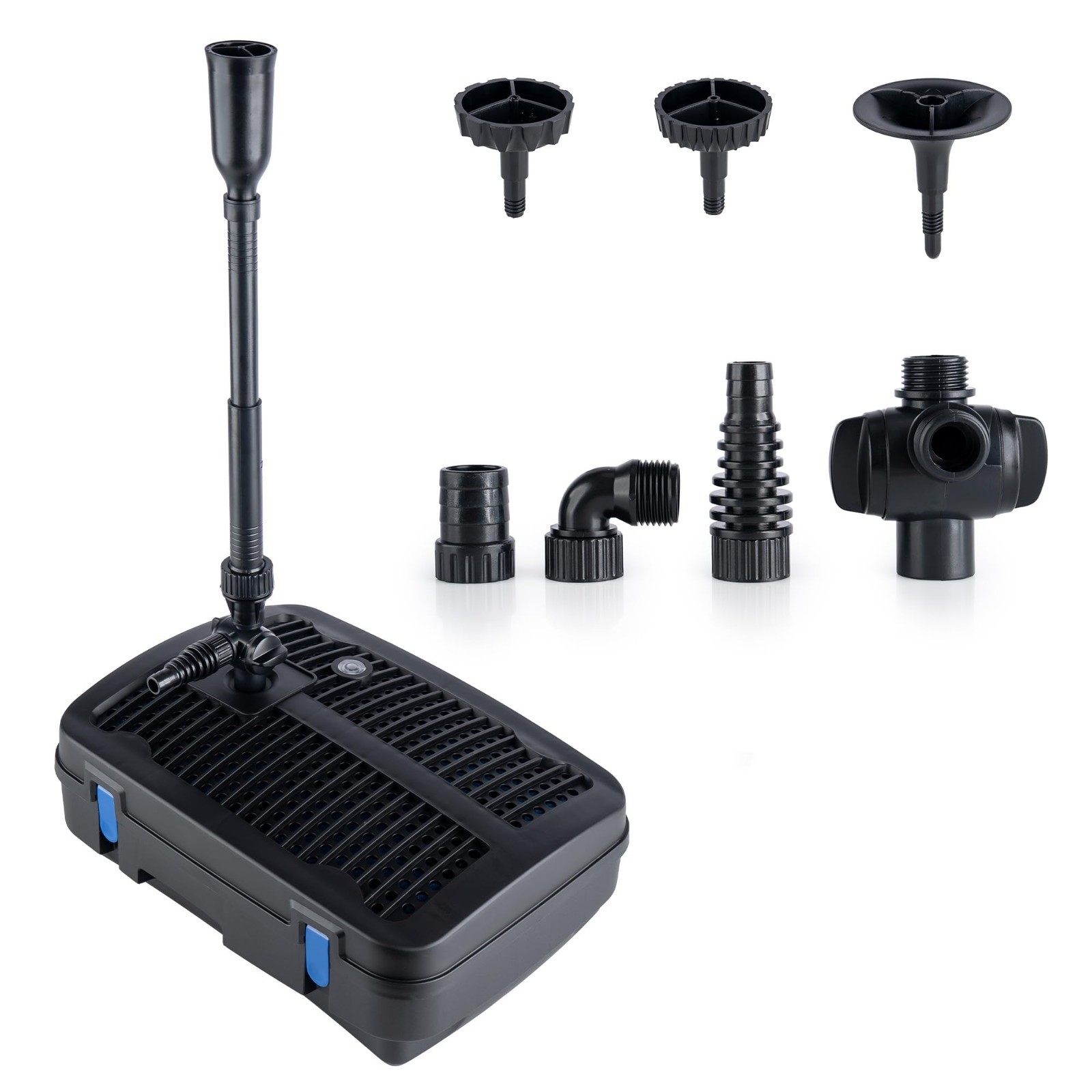 All-in-One Pond Pump with Filter, UV Clarifier & Fountain Kit 260 GPH  790 Gal