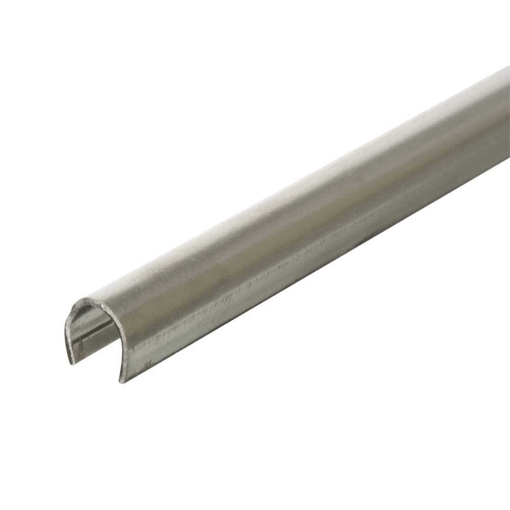 Prime-Line D 1579-1 Sliding Door Track 1/4" x 8' Stainless Steel Single Pack