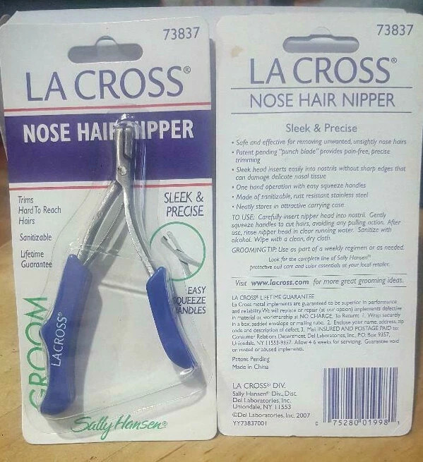 Sally Hansen La Cross Nose Hair Nipper 73837   NEW IN PACKAGE