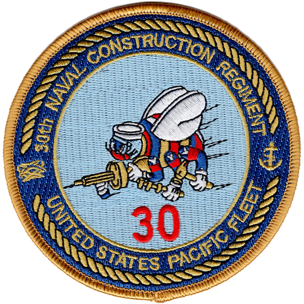 30th Naval Construction Regiment Patch United States Pacific Fleet