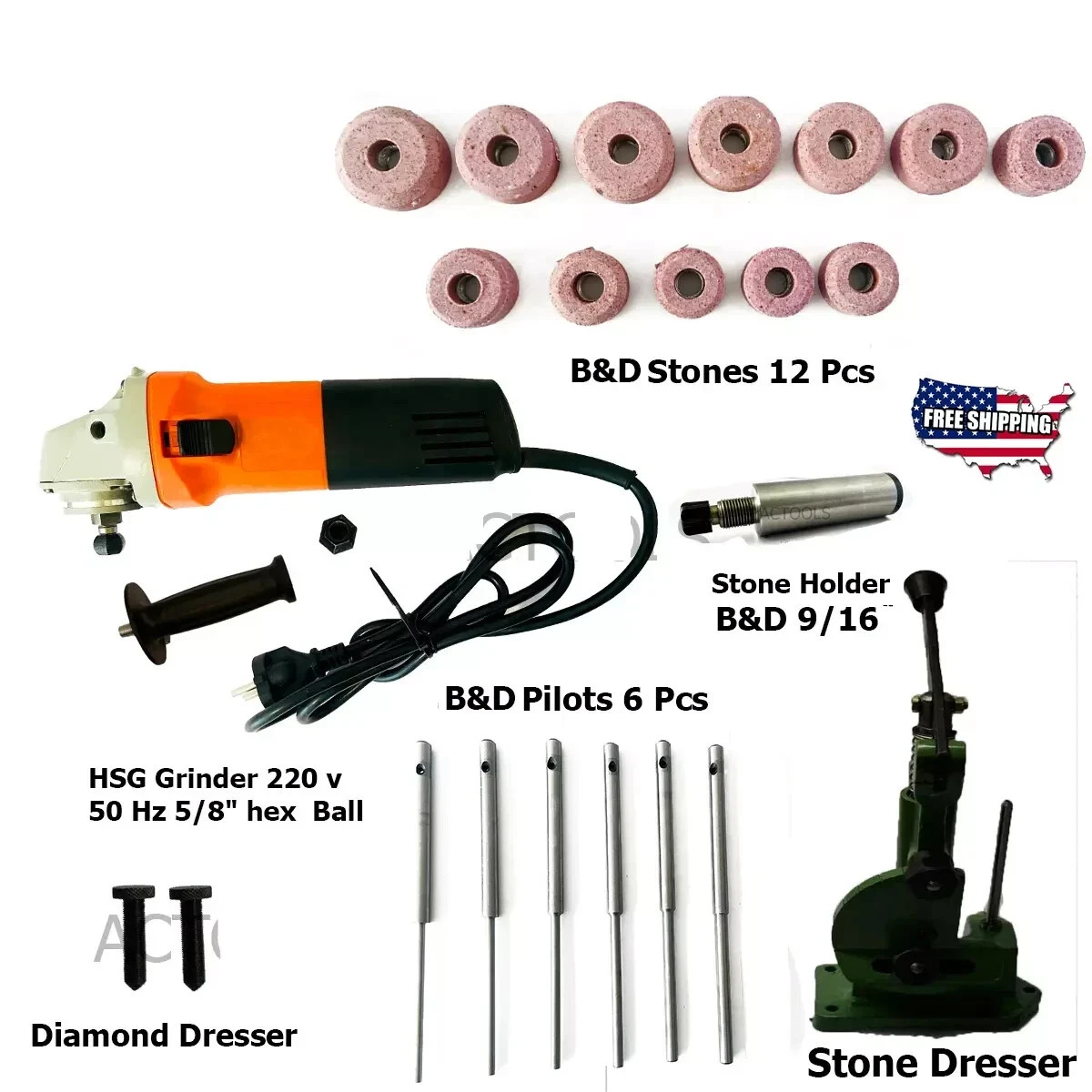 Brand New Valve Seat Re Storation Grinder Small Kit Black & Decker Style