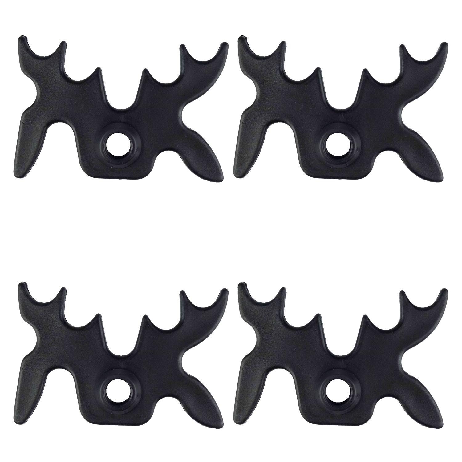 4 Pack Plastic Moosehead Pool Cue Bridge Head