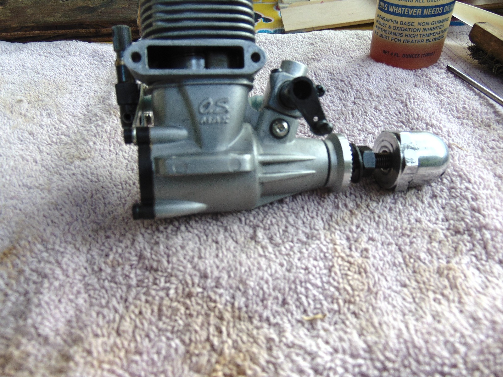 OS LA 40 RC Model Airplane Engine, cleaned, ex compression