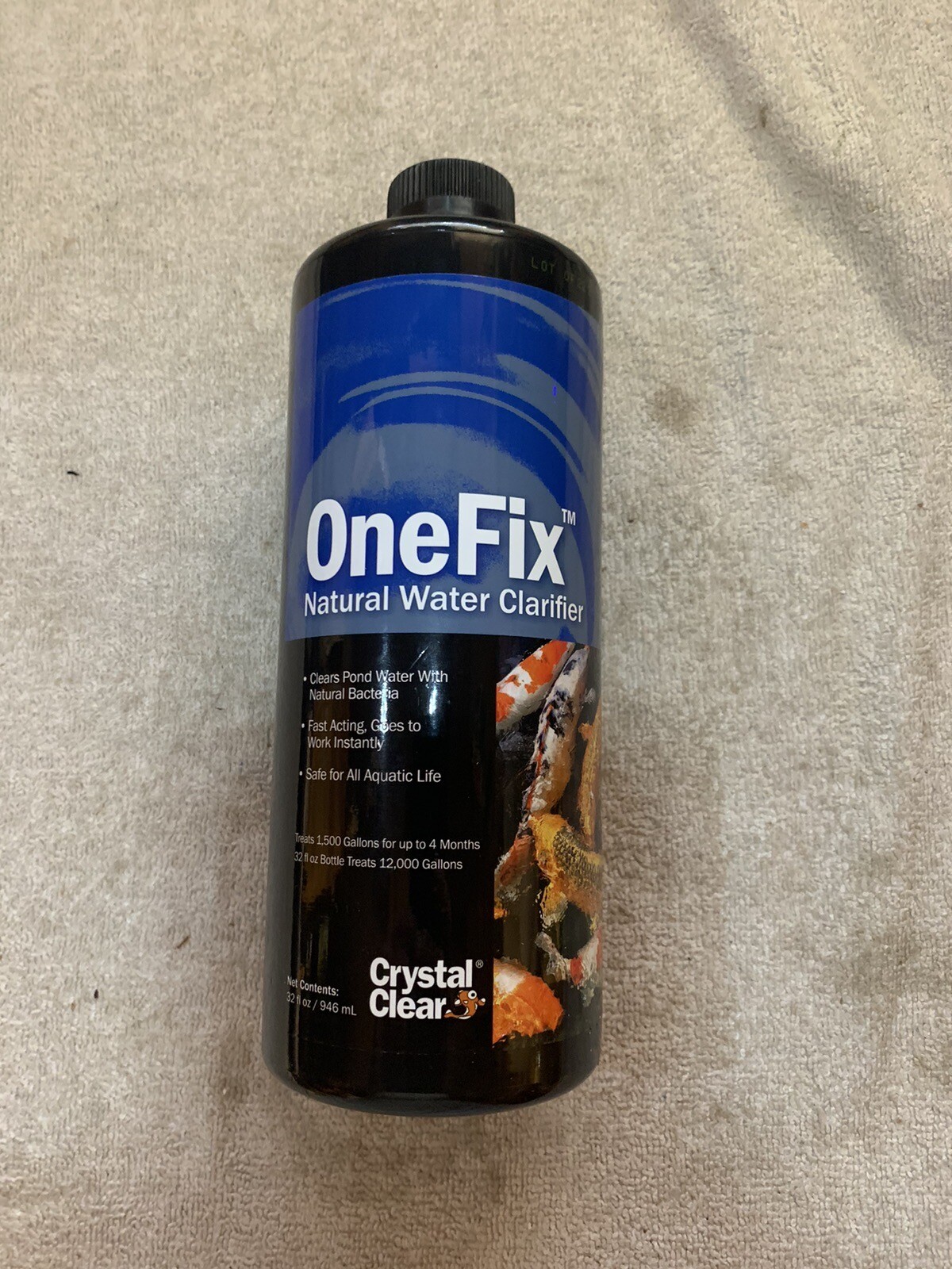 Crystalclear Onefix - Natural Water Clarifier - 32 Ounces Treats up to 12,000 Ga