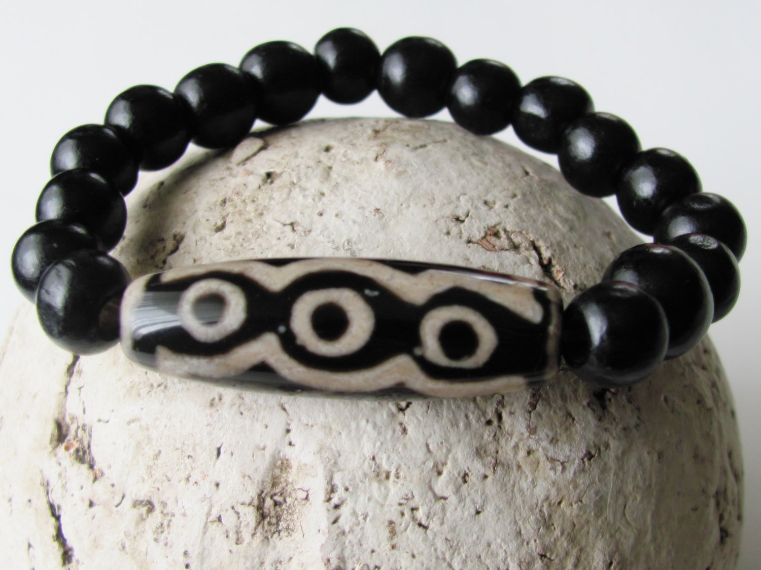 Stretchy Bracelet Mens Bracelet Gifts For Men Mens Jewelry Tribal Jewelry Agate
