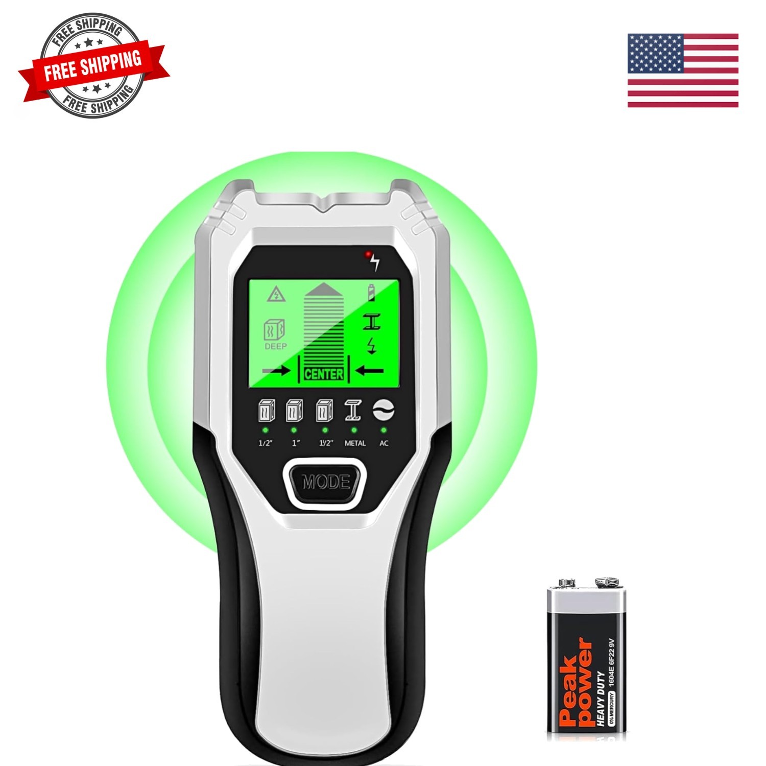 Stud Finder Wall Scanner 5 in 1 Multifunctional Upgraded Smart Wall Scanner, ...