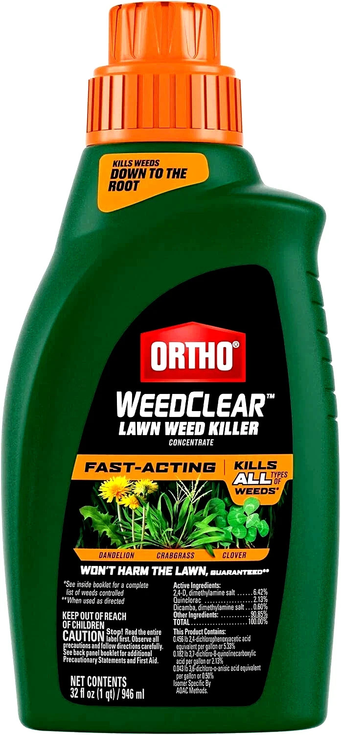 Ortho WeedClear Weed Killer, For Lawns. 32 oz. Concentrate
