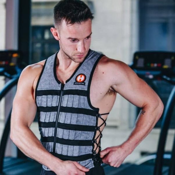 Hyperwear Hyper Vest PRO Weighted – Medium – 10 lbs, Blk/Silver