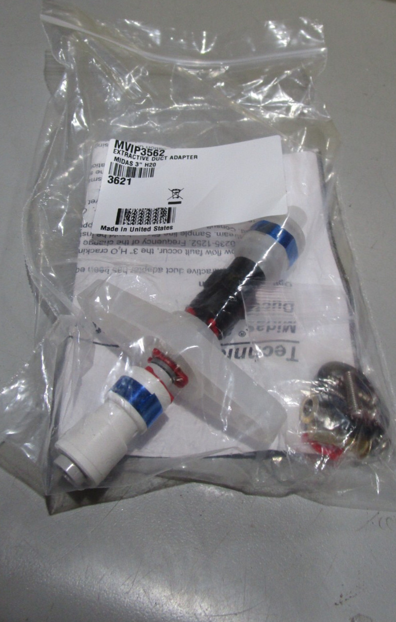 Honeywell Extractive Duct Adapter MVIP3562 Midas 3" H20