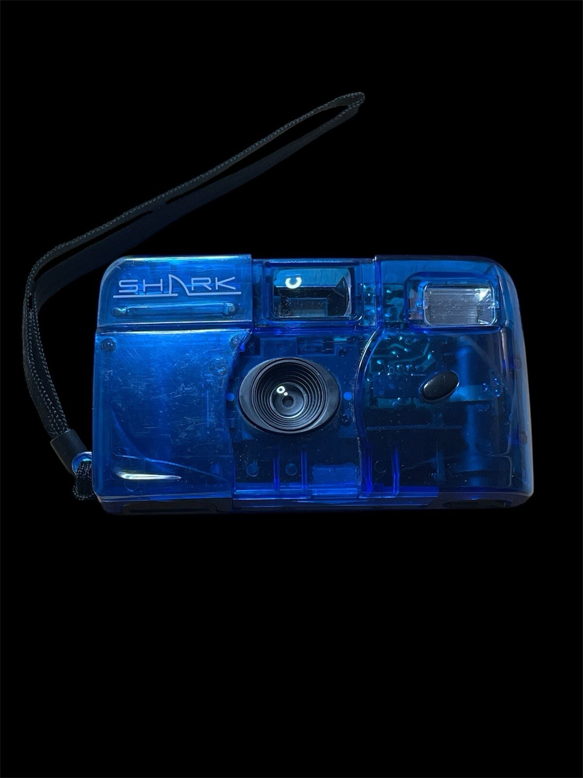 Vintage Shark Blue See-through/transparent 35mm Camera