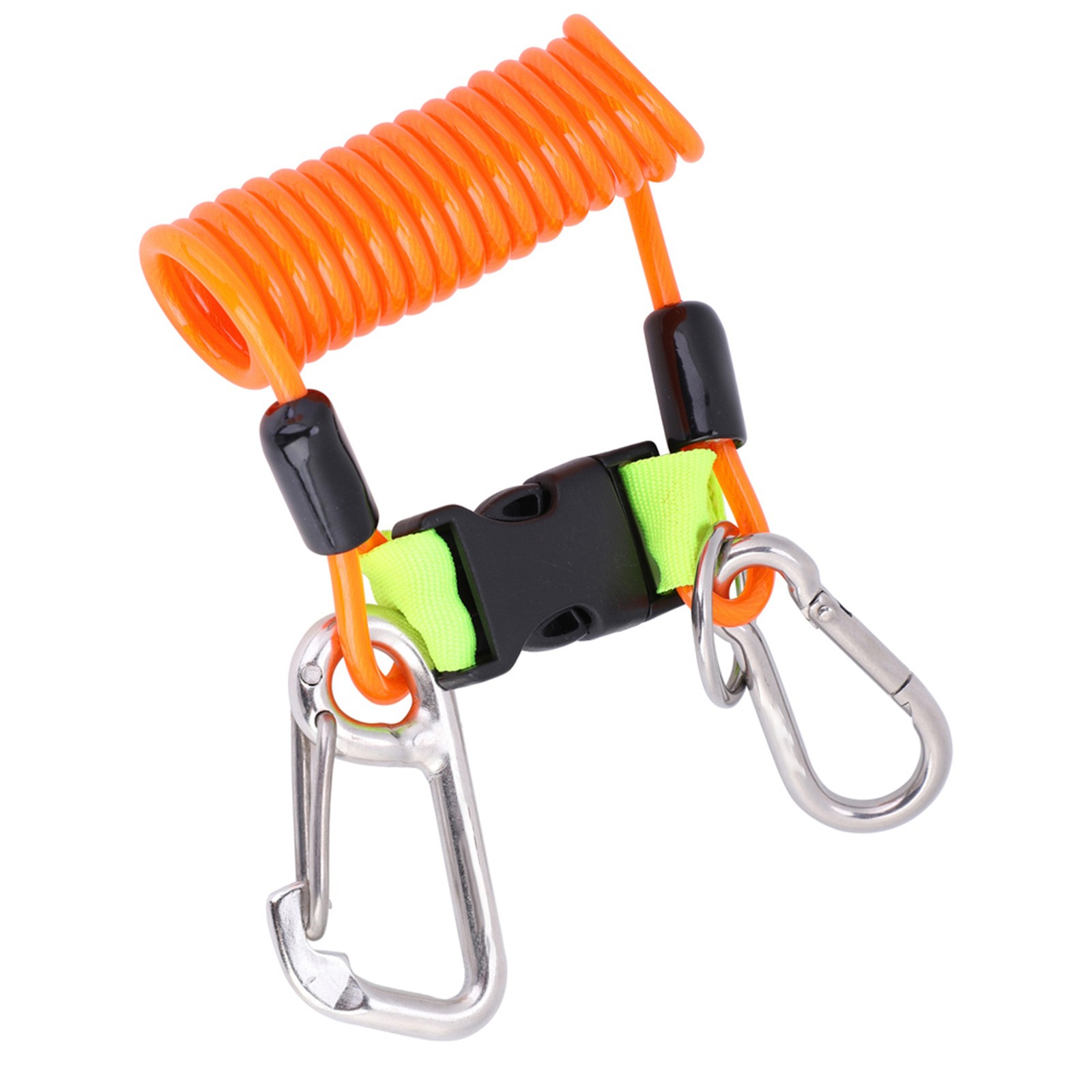 Keep Diving Anti Lost Spring Coil Lanyard Safety Emergency Tool With Quick
