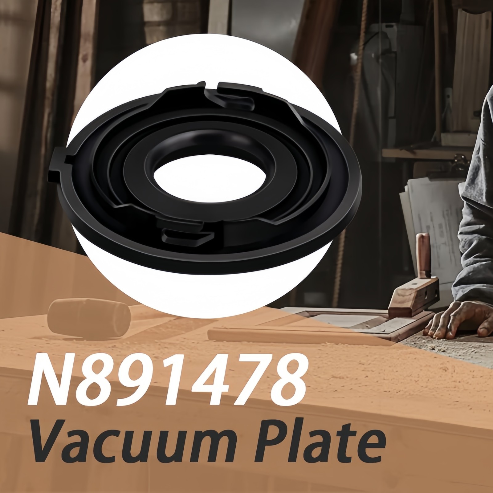 New N891478 Vacuum Plate (1PCS) For DCV501HB (Black) ID:1.86"; OD:4.81"