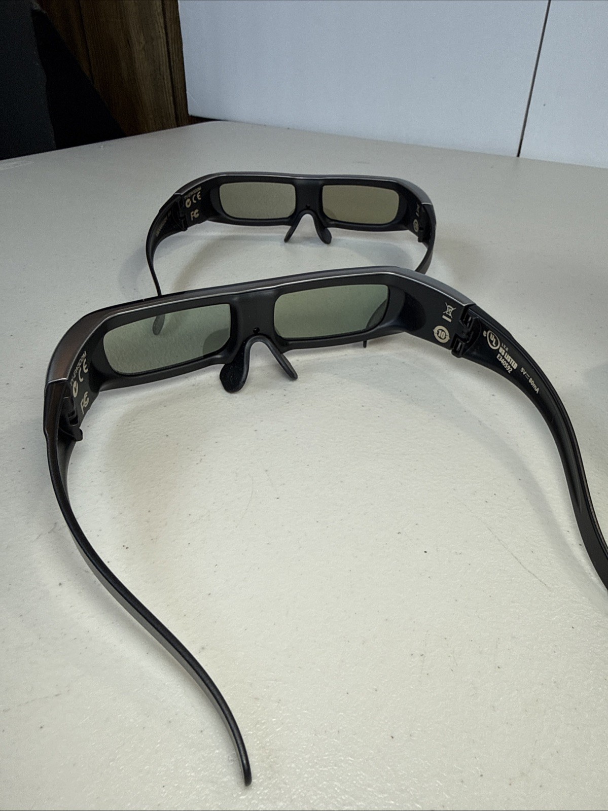 2 Panasonic TY-EW3D2M 3D Active Shutter Glasses UNTESTED/FOR PARTS