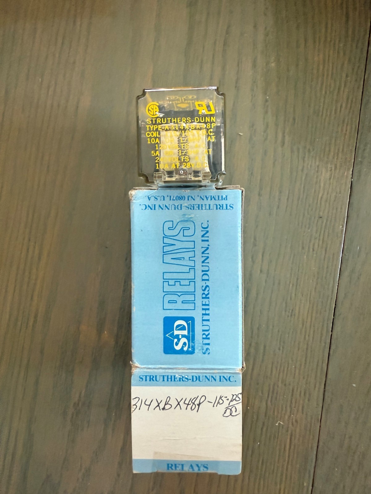 STRUTHERS DUNN RELAY 314XBX48P-115/125VDC / 314XBX48P115125VDC (NEW IN BOX)