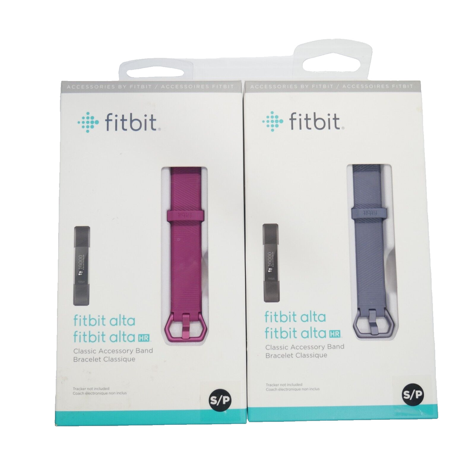 Fitbit Alta/Alta HR Classic Accessory Band Pink & Gray Size Small New Original