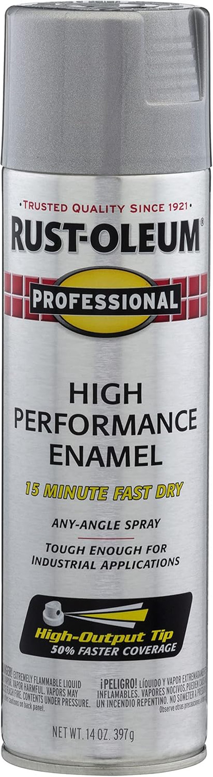 7515838 Professional High Performance Enamel Spray Paint, 14 Oz, Aluminum