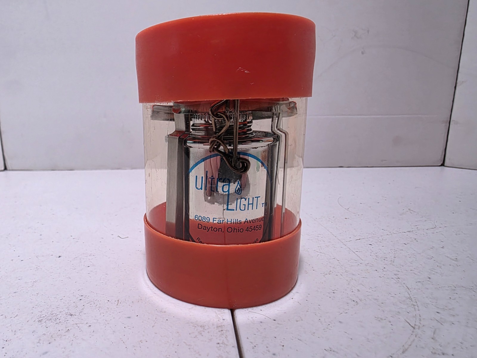 Renser Industries Ultralight Collapsible Lantern 1960s Dayton, OH. Missing Glass