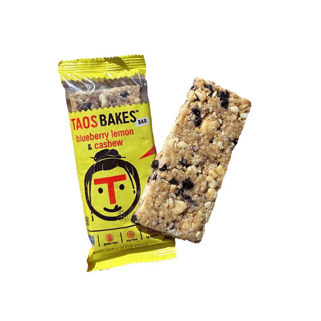 Taos Bakes Lemon Blueberry Cashew Energy Bars - Gluten-Free, Non-GMO, Natural