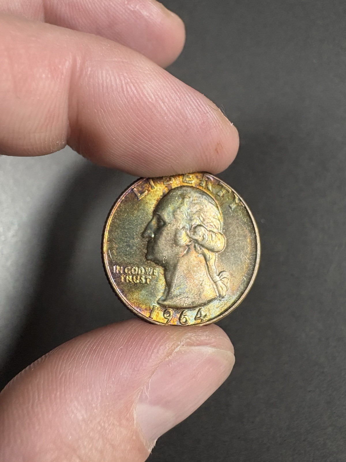 1964 Washington Silver Quarter Monster Toner