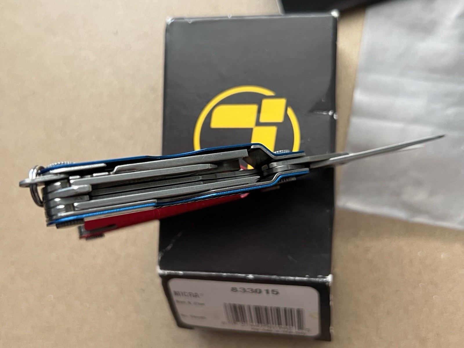 LEATHERMAN Micra - Red & Blue, Mint in Box, Rare.