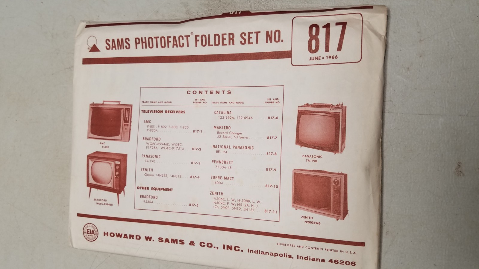 Sams Photo Fact Set 817 6/66 Complete (D)
