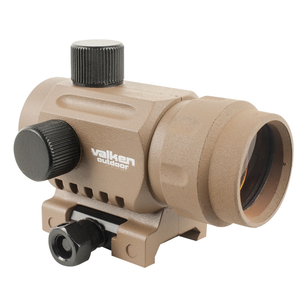 New Valken Outdoor Red Dot RDA20 Reflex Sight Site Optic Tan w Mount
