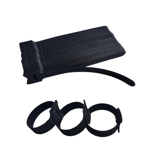 6 Inches Black Reusable Cable Ties,Multi-purpose Adjustable Cord 6inches-56PCS
