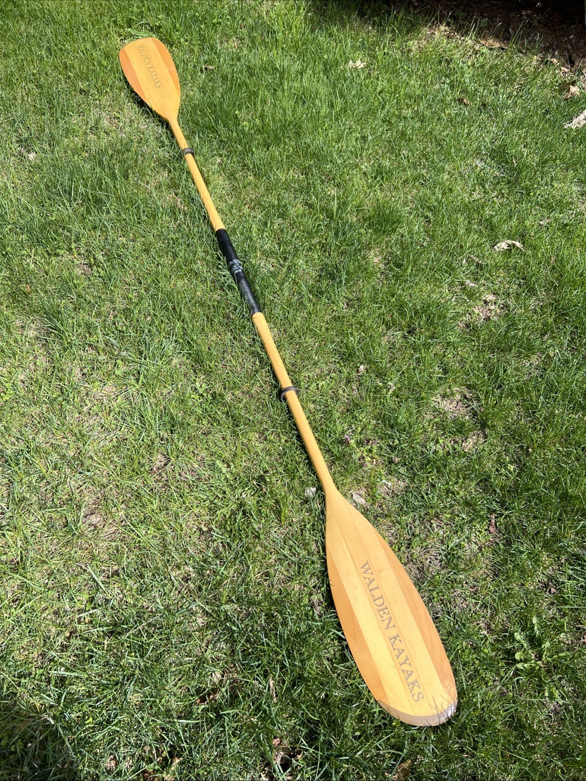 Walden Kayaks Wood Kayak Paddle Carbon Fiber Adjustable 230cm